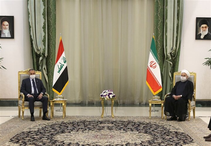 محور گفتگوی بین روحانی و نخست وزیر عراق/ الکاظمی: دفاع از ایران را سرلوحه خود قرار می‌دهیم
