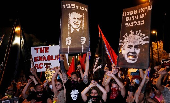 تظاهرات برای برکناری نتانیاهو در اراضی اشغالی 