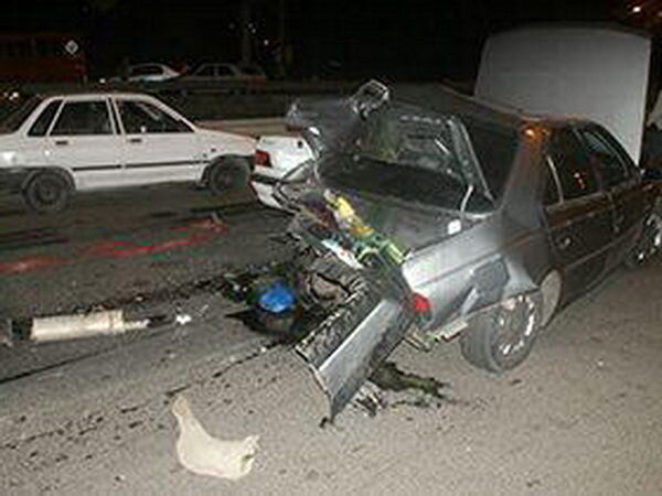 تصادف شدید در بزرگراه امام علی/ 14 خودرو آسیب جدی دیدند