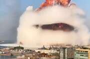 فیلمی از لحظه انفجار بیروت در یک هتل پنج ستاره