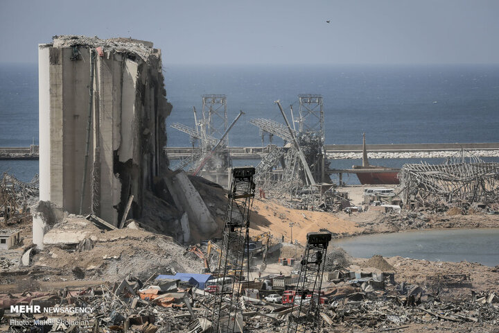 حجم هولناک خسارت های انفجار مهیب در بندر بیروت به روایت تصویر