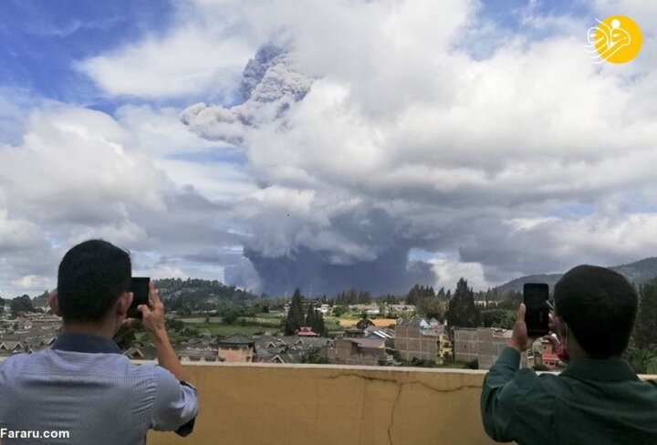فوران هولناک آتشفشان سینابونگ در اندونزی/تصاویر