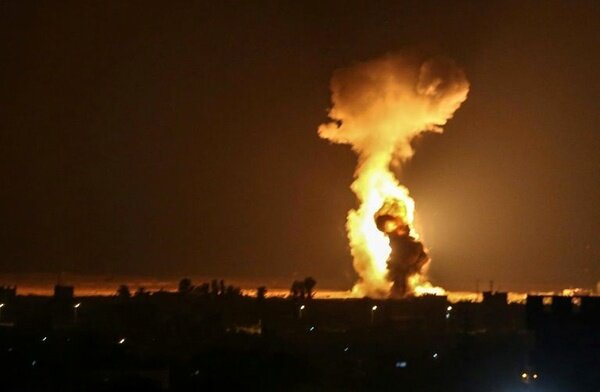 حمله رژیم صهیونیستی به چند منطقه نوار غزه