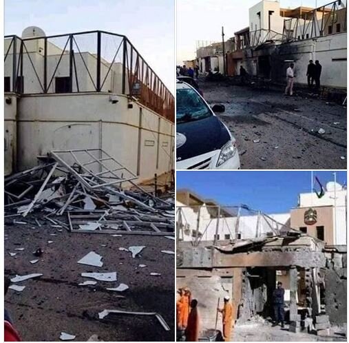 به آتش کشیده شدن سفارت امارات در طرابلس