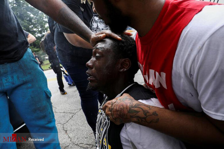 ادامه اعتراضات تبعیض نژادی و درگیری با نیروهای پلیس در آمریکا/تصاویر