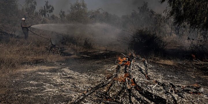 وقوع آتش‌سوزی در یکی از شهرک‌های صهیونیستی اطراف غزه