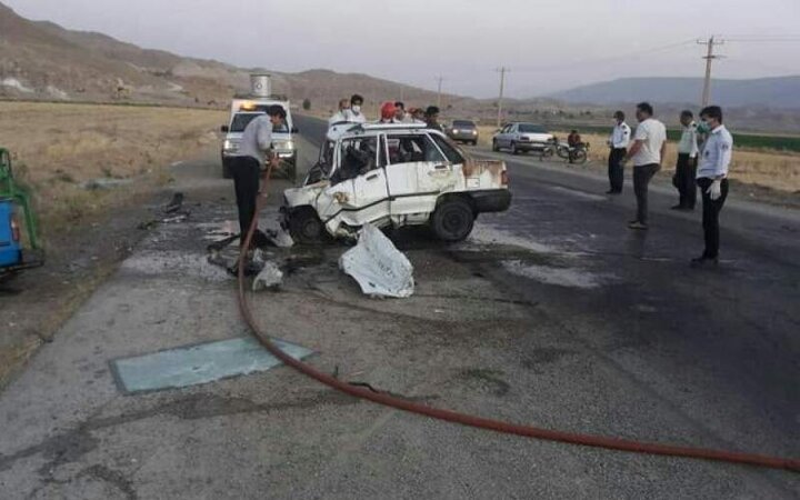 سانحه مرگبار رانندگی در محور ایلام/ ۴ نفر کشته و زخمی شدند