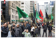 برگزاری مراسم عزاداری مسلمانان نیویورک در روز حسین(ع) + فیلم