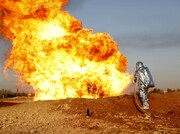 انفجار خط لوله گاز عربی+ فیلم