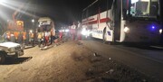 جزئیات تصادف خونین اتوبوس و تریلر در محور بروجن به اصفهان