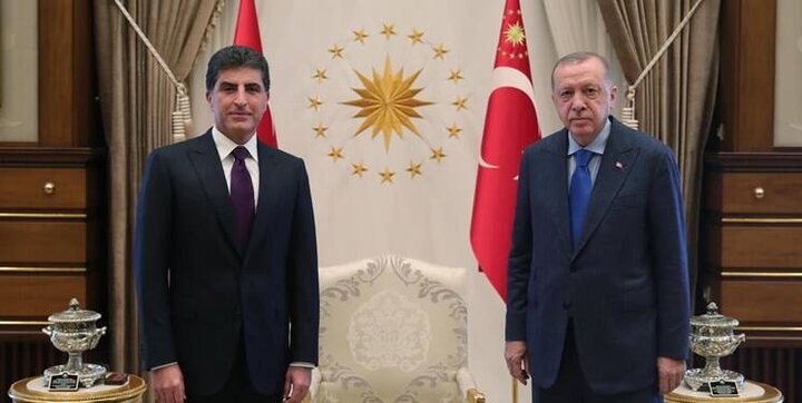 گفتگوی نیچروان بارزانی با اردوغان در ترکیه