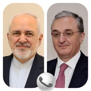 گفتگوی تلفنی ظریف با وزیر خارجه ارمنستان