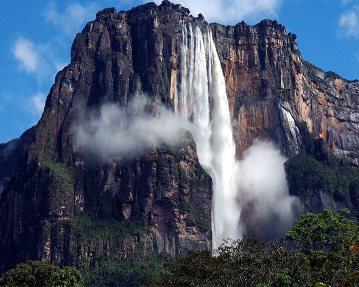 بلندترین آبشار دنیا به نام آنجل + فیلم