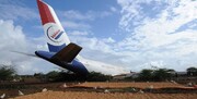 سقوط هواپیمای باری در فرودگاه بین‌المللی سومالی