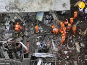 گزارش تصویری دلخراش از ریزش ساختمان مسکونی در هند