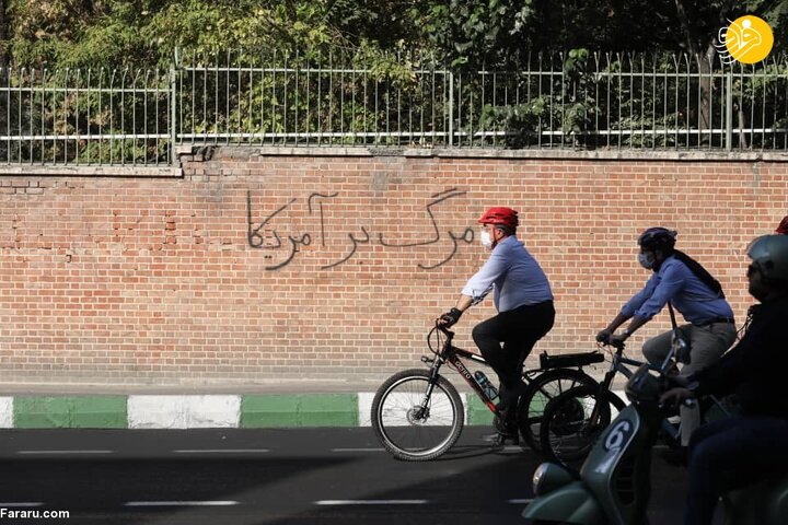 گزارش تصویری از دوچرخه سواری شهردار تهران و سفرای خارجی در روز جهانی بدون خودرو