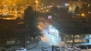 اولین برف پاییزی تبریز را سفید پوش کرد+ فیلم و عکس