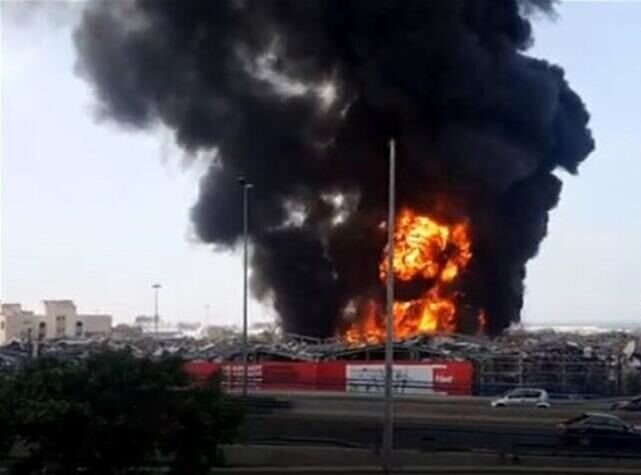 علت صدای انفجار در بیروت مشخص شد؛ وقوع انفجار در انبار نفت کوره