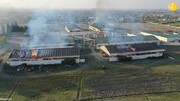 ارمنستان کارخانه پنبه آذربایجان را آتش زد  +عکس