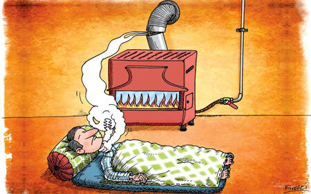  خطرات و عوارض خوابیدن کنار بخاری در فصل سرما