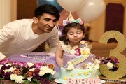 علیرضا بیرانوند و همسرش در جشن تولد دخترشان + عکس