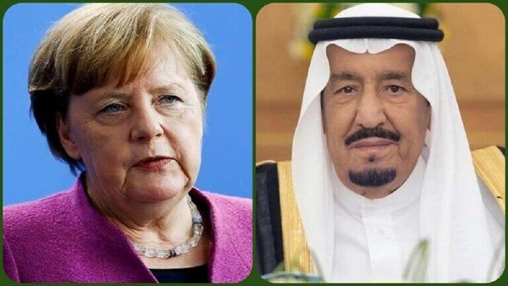 رایزنی تلفنی پادشاه عربستان با صدراعظم آلمان