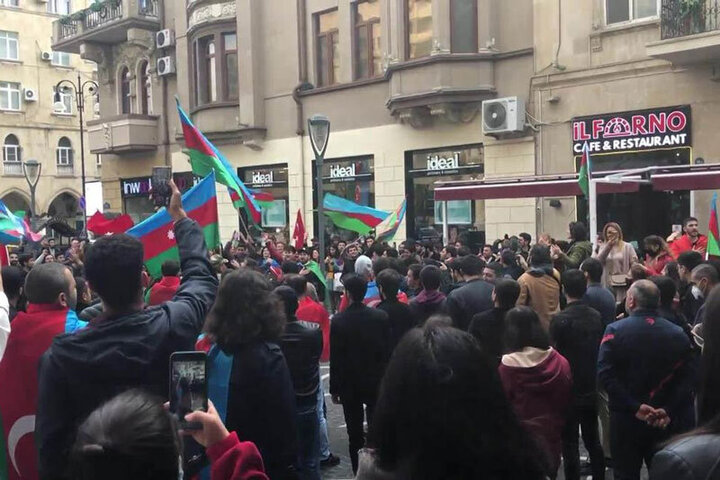 درگیری معترضان ارمنستان پس از توافق صلح در قره باغ /فیلم