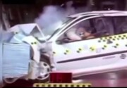 تست تصادف خودروهای مونتاژ ایرانی / فیلم