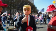گزارش تصویری تظاهرات طرفداران ترامپ در واشنگتن 