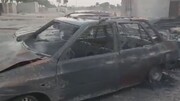 آتش‌سوزی وحشتناک گاراژ خودرو در تهران + فیلم