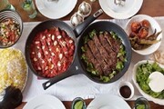 کباب تابه ای لذیذ با گوشت و مرغ + طرز تهیه