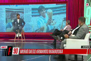 بغض شدید مجری تلویزیون پس از فوت مارادونا / فیلم