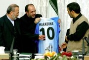 واکنش محمود احمدی‌نژاد به درگذشت مارادونا / عکس