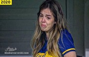 چهره گریان دختر دیگو مارادونا / عکس
