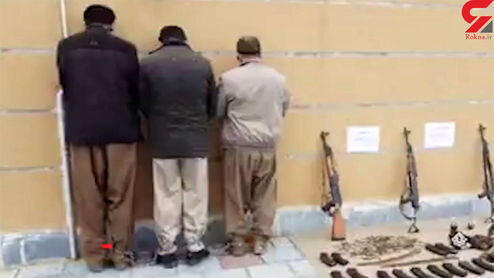 تصاویری از بازداشت ۳ تروریست خطرناک در ایران /فیلم