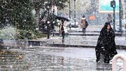 تصاویری از بارش شدید تگرگ در اهواز /فیلم