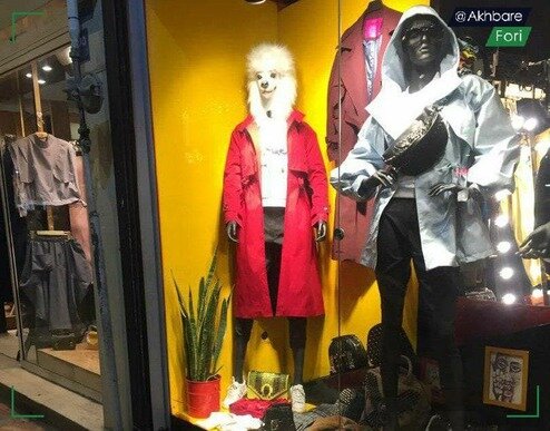 حضور مانکن‌های عجیب در ویترین مغازه‌ای در تهران! / عکس