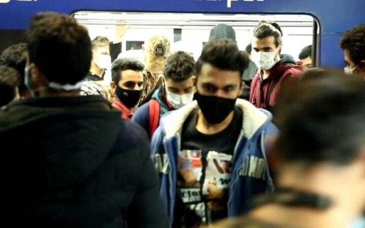 آمار مسافران متروی تهران در وضعیت نارنجی