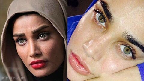 عکس بازیگران زن مشهور ایرانی قبل و بعد از آرایشتینا آخوند تبار