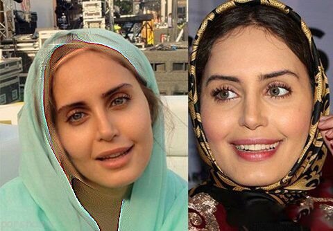 عکس بازیگران زن مشهور ایرانی قبل و بعد از آرایشالناز شاکردوست