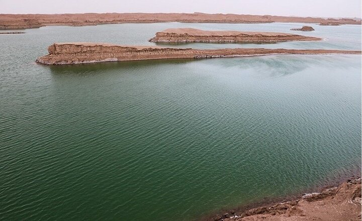 پدید آمدن دریاچه در دل کویر لوت/ فیلم