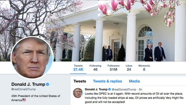  هک شدن توئیتر ترامپ تایید شد