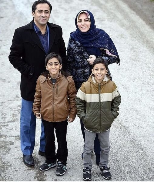 زن و شوهر مجری در کنار فرزندانشان / عکس