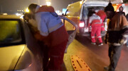 تصادف مرگبار ۶ خودرو در آزادراه قزوین به کرج