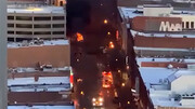 انفجار وحشتناک یک خودرو در شهر نشویل آمریکا / فیلم