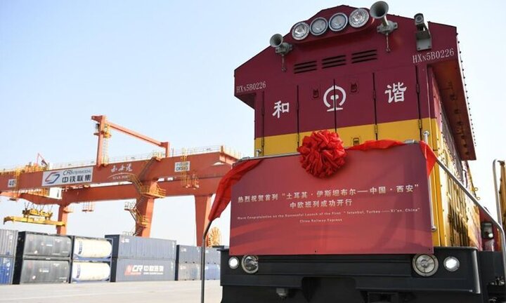 ورود اولین قطار باری ترکیه به چین 
