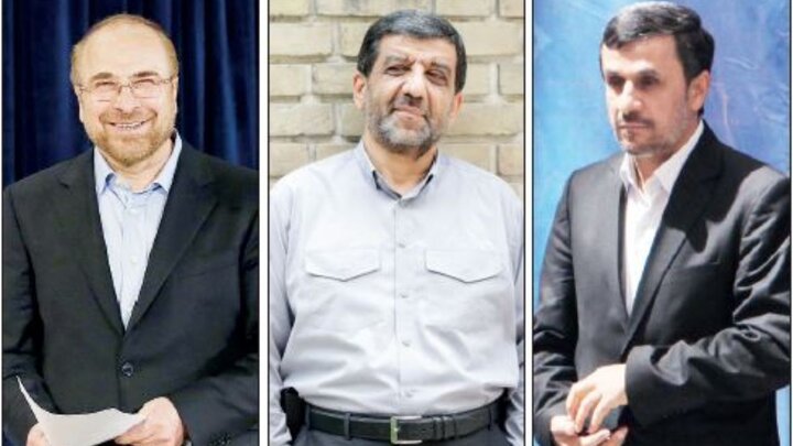 کاندیداتوری سه اصولگرای مشابه / احمدی‌نژاد، قالیباف و ضرغامی گامی دیگر به سوی انتخابات ۱۴۰۰ برداشتند