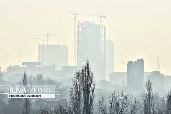تصاویری از تشدید آلودگی هوای تهران