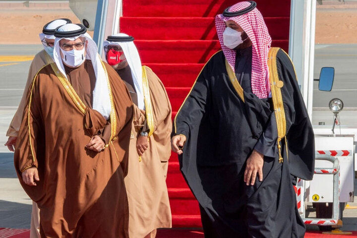 استقبال ولیعهد عربستان از امیر قطر 