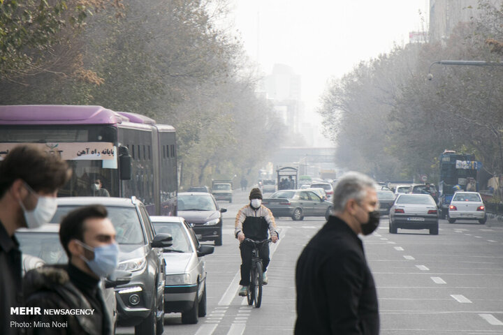 کیفیت هوای تهران در وضعیت بسیار ناسالم قرار دارد